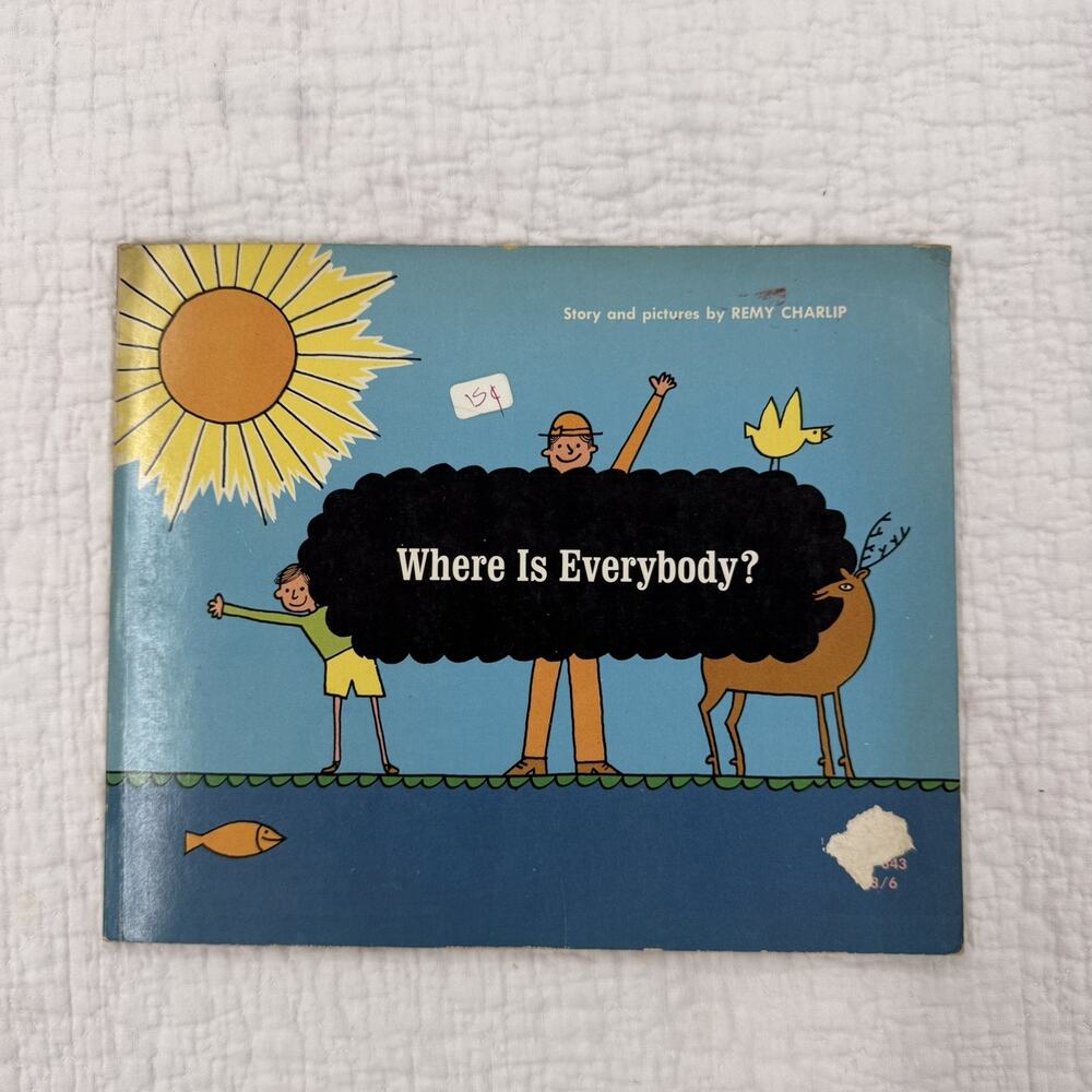 Vintage Children's Scholastic Book ~ WHERE IS EVERYBODY? ~ Remy Charlip
